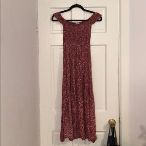 Showpo red floral dress small (aus siz 6)